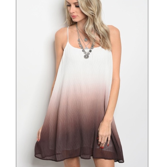 Ombré chiffon dress - Picture 2 of 4